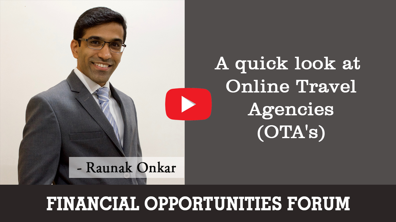 A quick look at Online Travel Agencies (OTA's)