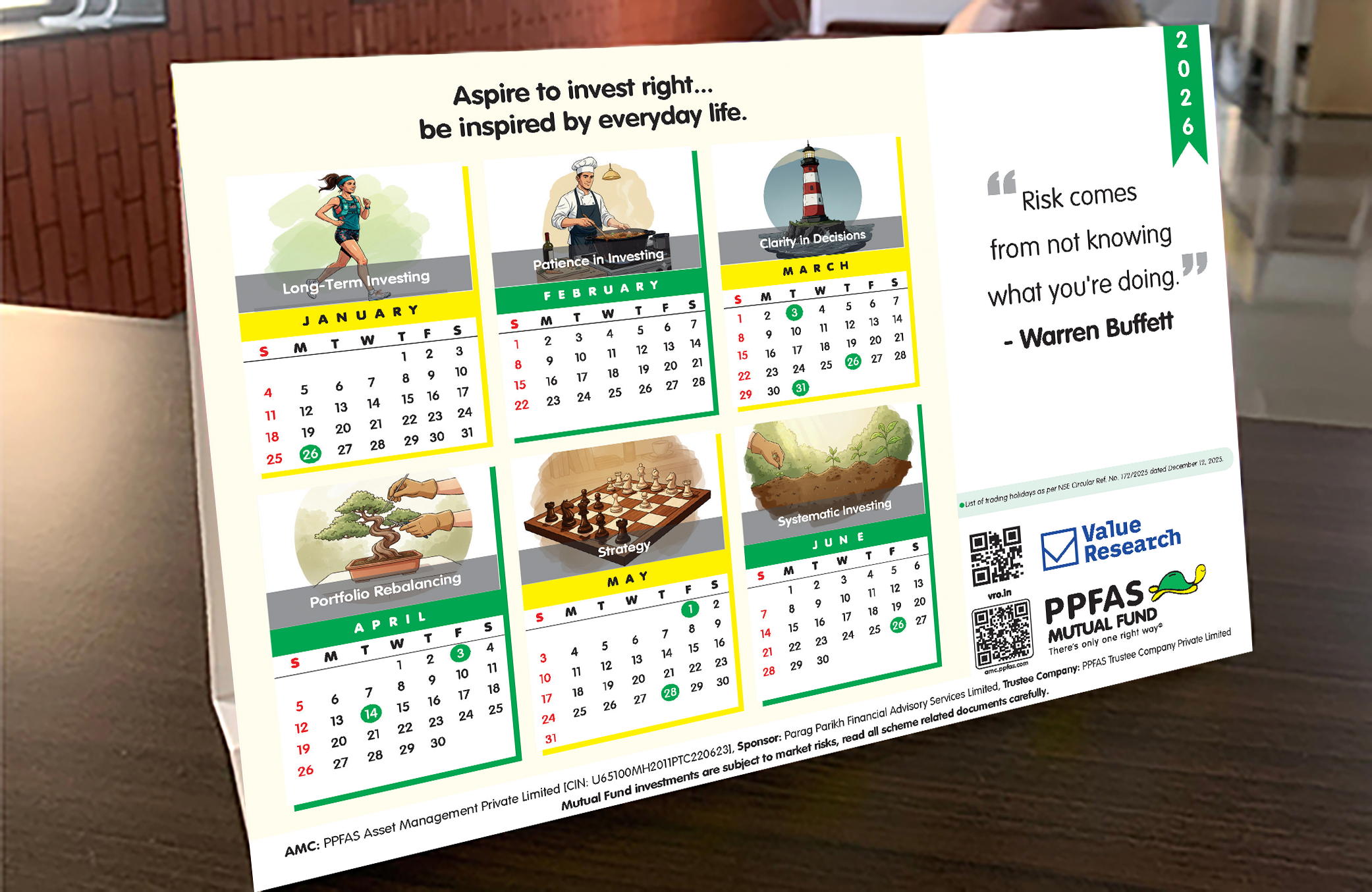Image of PPFAS Calendar 2026